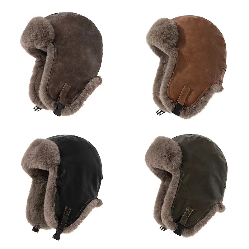 Trapper Hat Ear Flap - 1 pezzo Cappello invernale da uomo