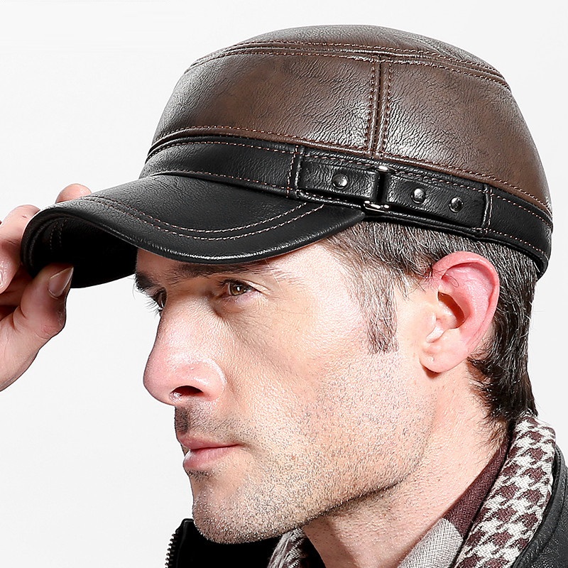 Baseball Cap Structured - Berretti da baseball in vera pelle