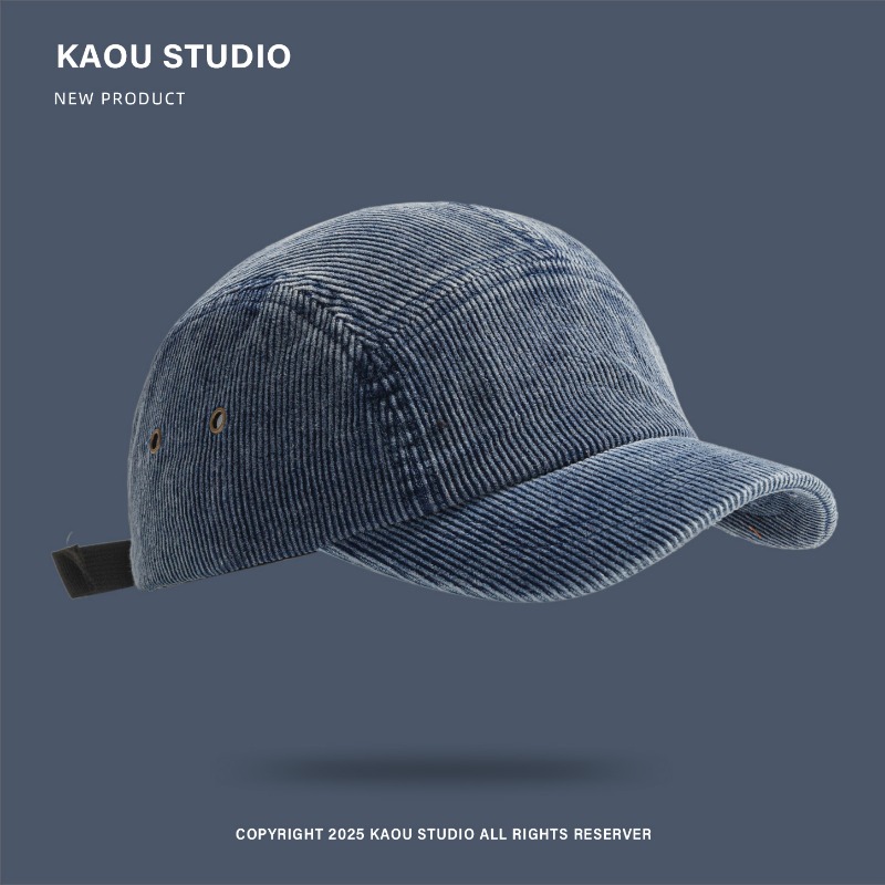 Corduroy Cap 5 Panel - Cappello Unisex a 5 Pannelli in