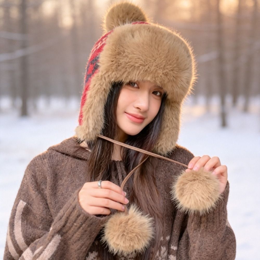 Trapper Hat Ear Flap - Elegante Cappello Trapper in Poliestere Lavorato