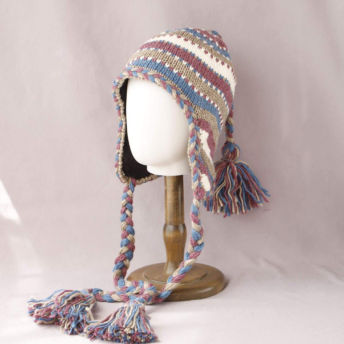 Winter Trapper Hat - capelli bomberbraid Cappello con gancio a