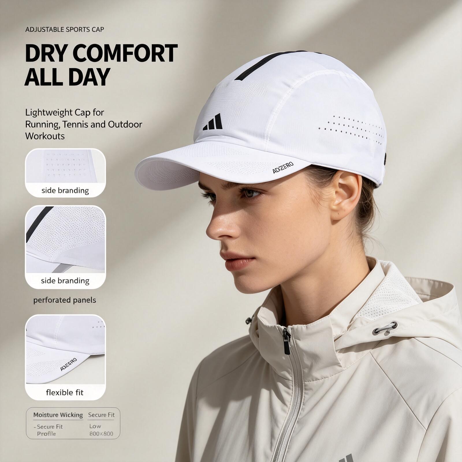 Cappellino da Corsa Bianco Adi - Running Cap Lightweight recensione e prezzo